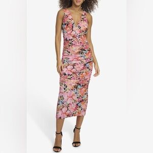 Siena Studio Floral Pink Sleeveless Size 4